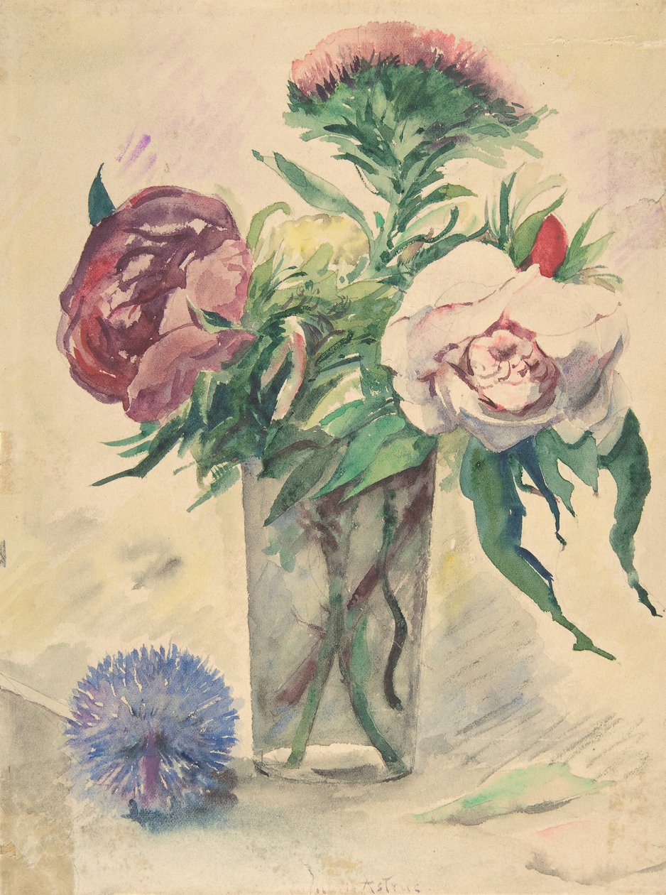 Flores en un Jarrón, ca. 1884-1904 de Zacharie Astruc