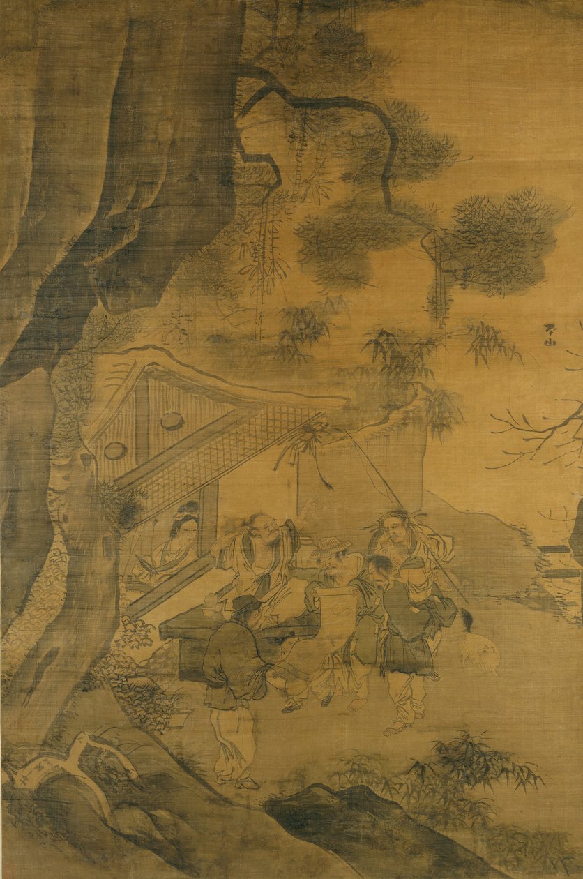 Estudiando una Pintura de Zhang Lu