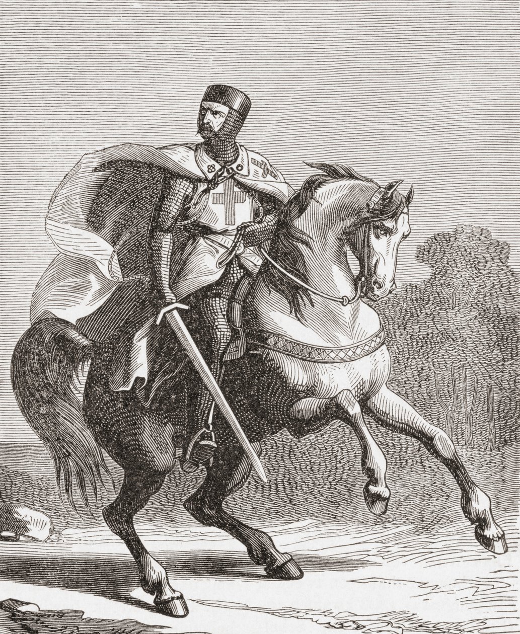 Un soldado de los Caballeros Templarios de . .