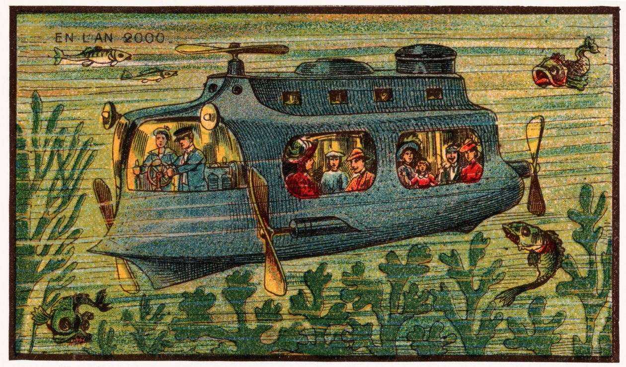 Un autobús submarino, c.1910 de . .