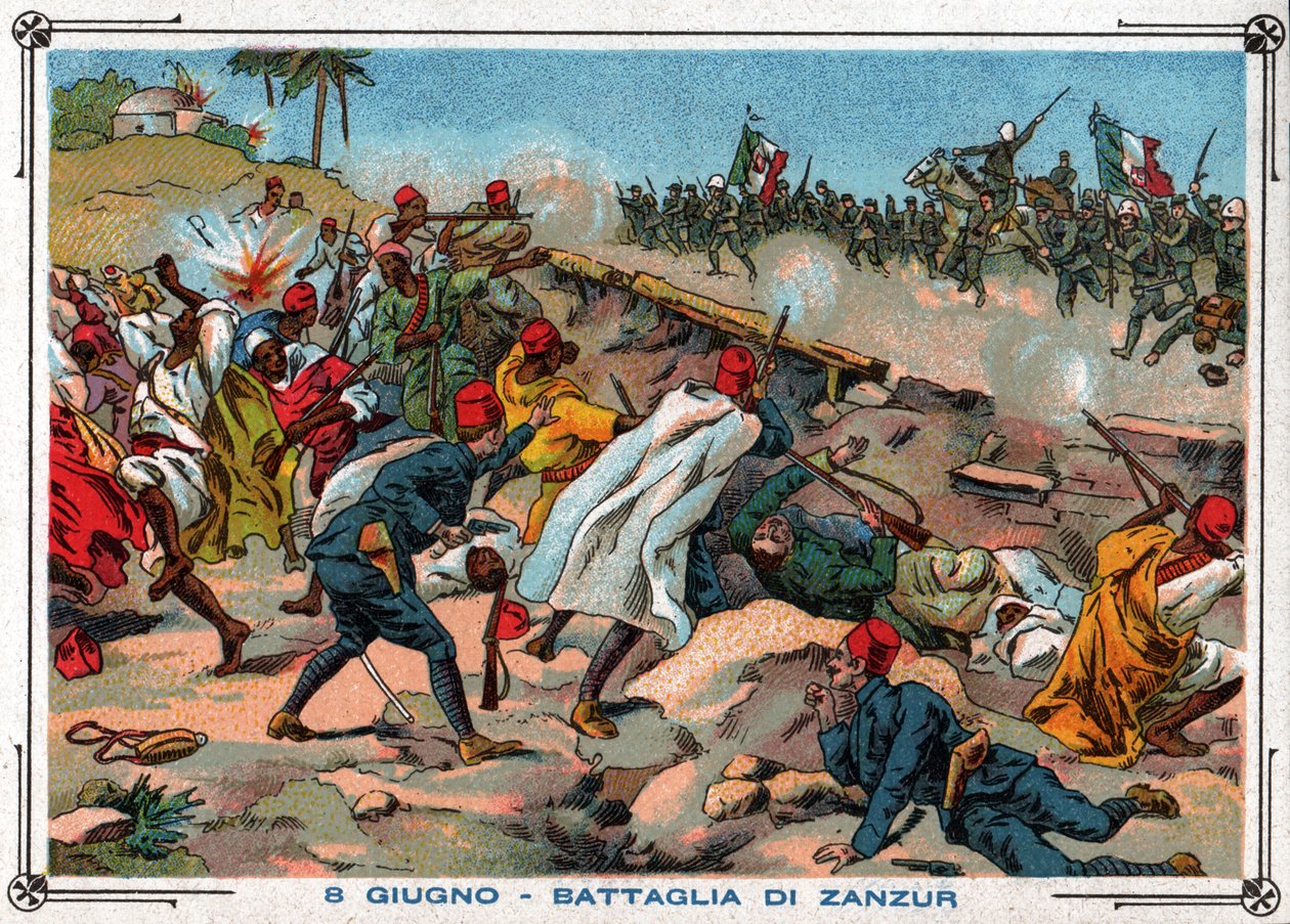 Batalla de Janzur de Ferdinand Georg Waldmuller