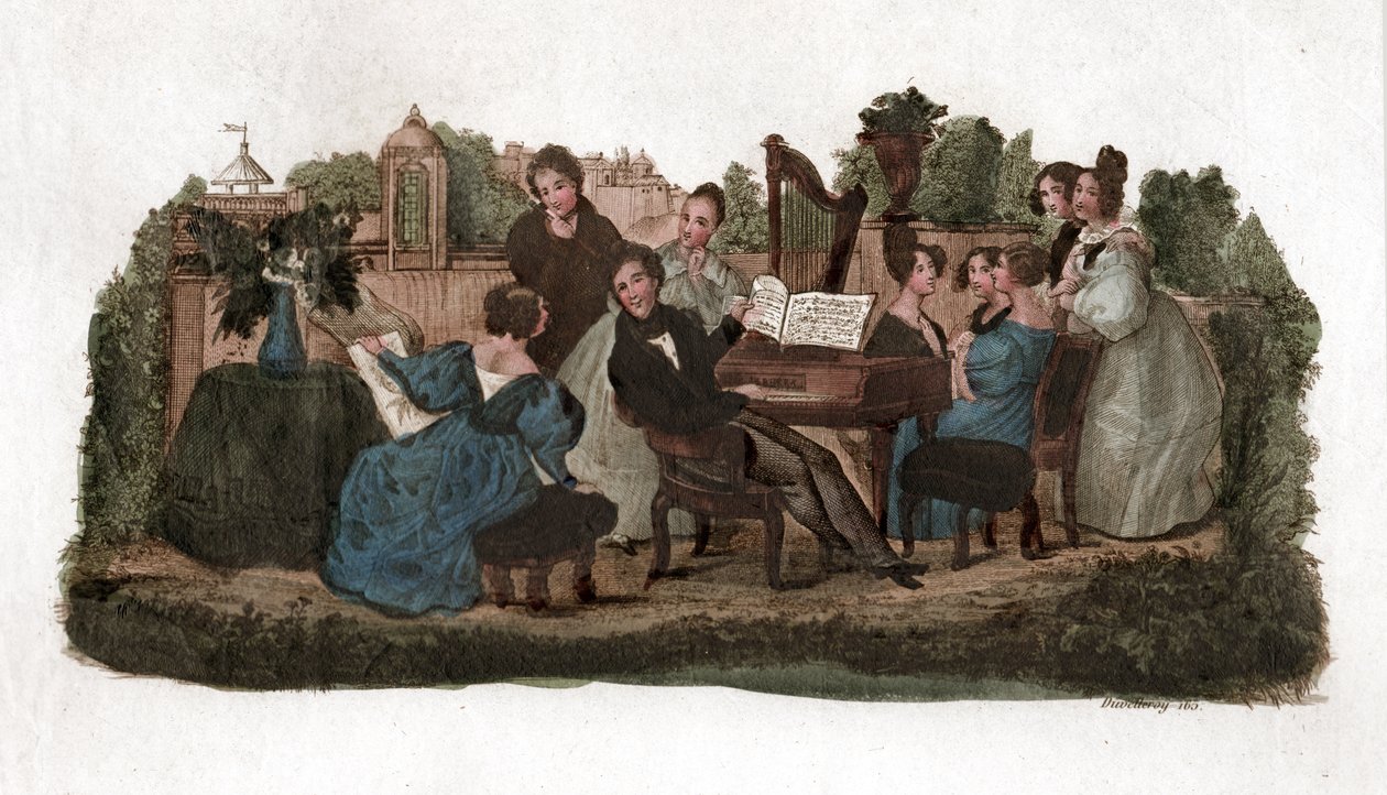 Concierto en un parque de . .