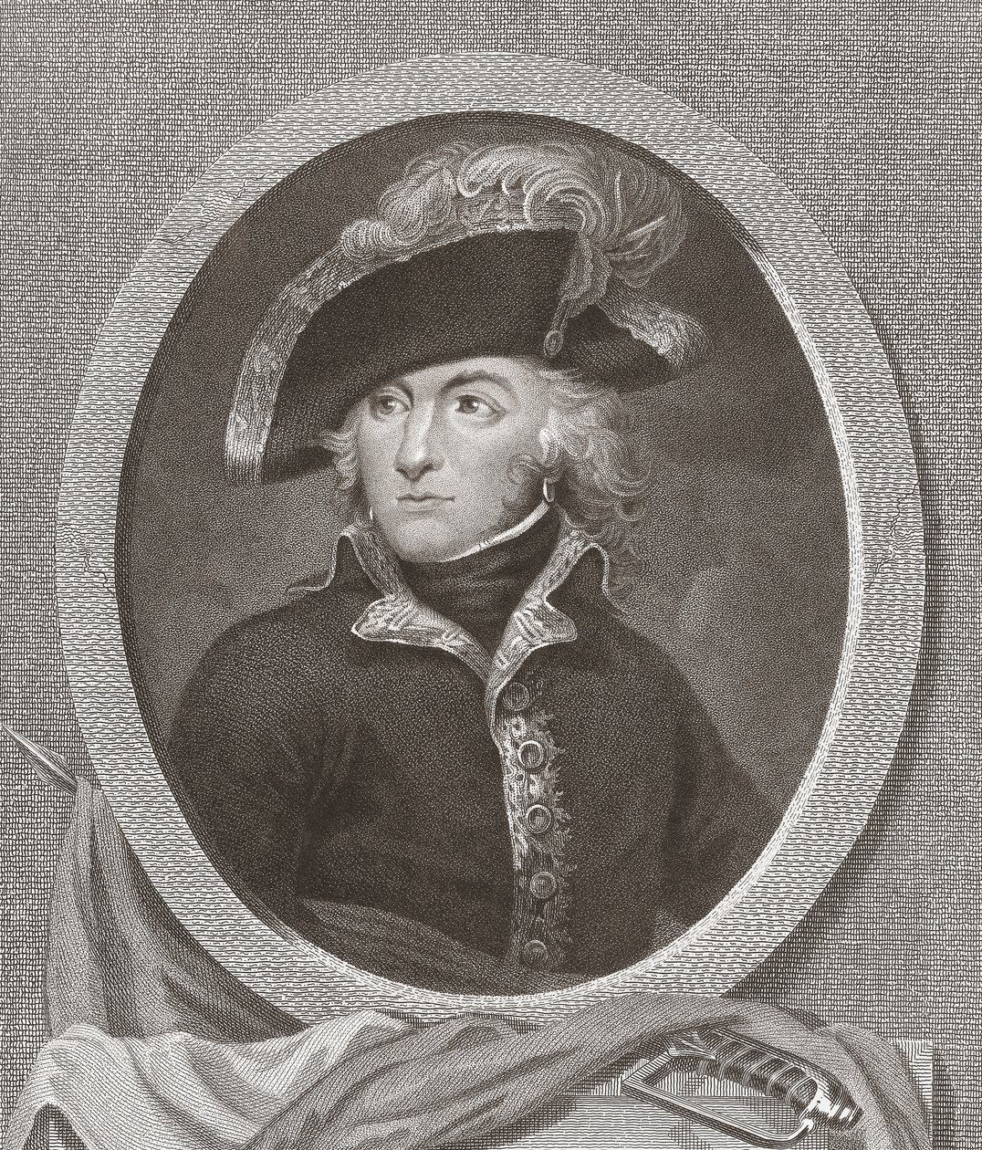 General Louis Lazare Hoche. Retrato. de . .