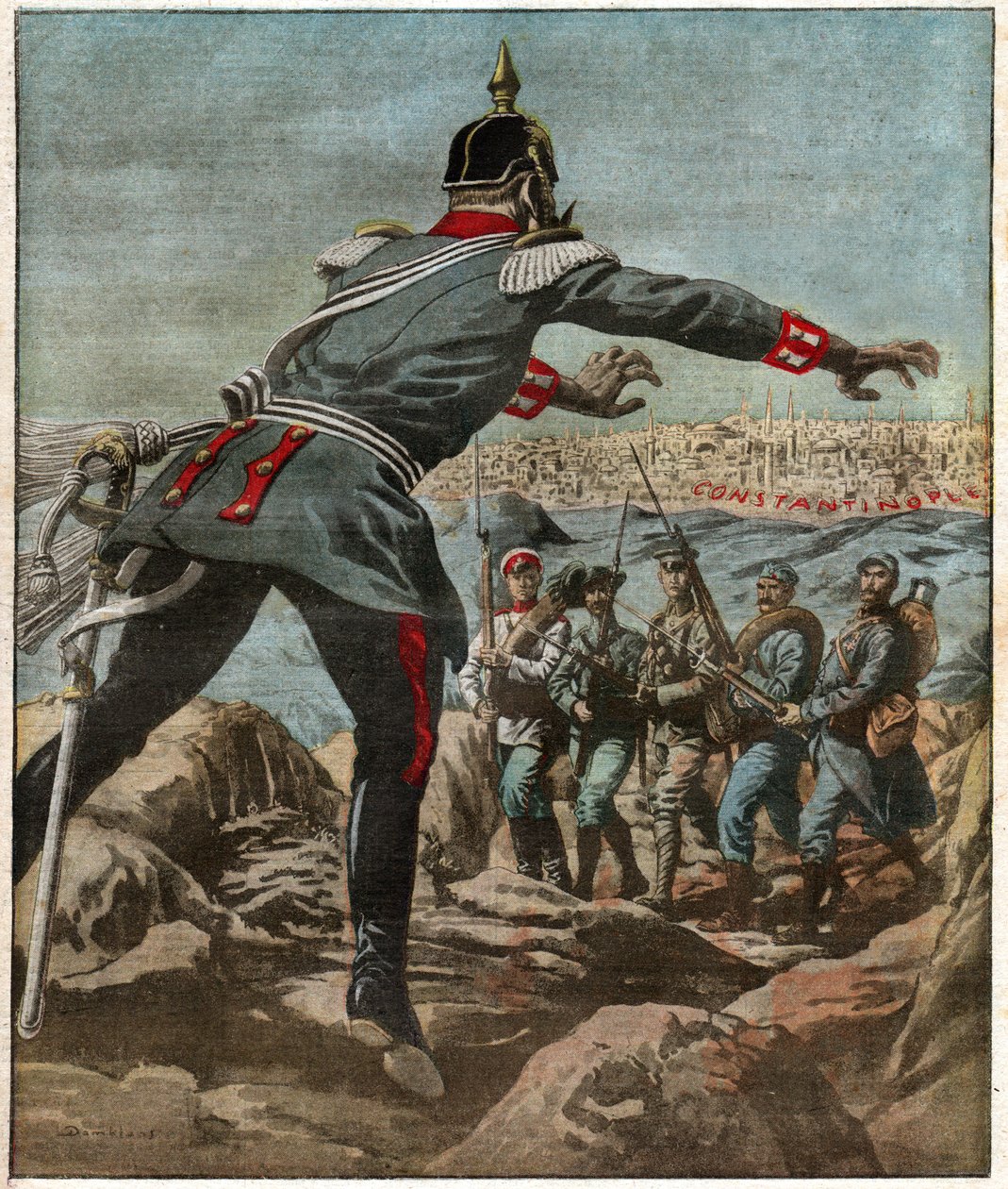 Guerra en los Balcanes de Ferdinand Georg Waldmuller
