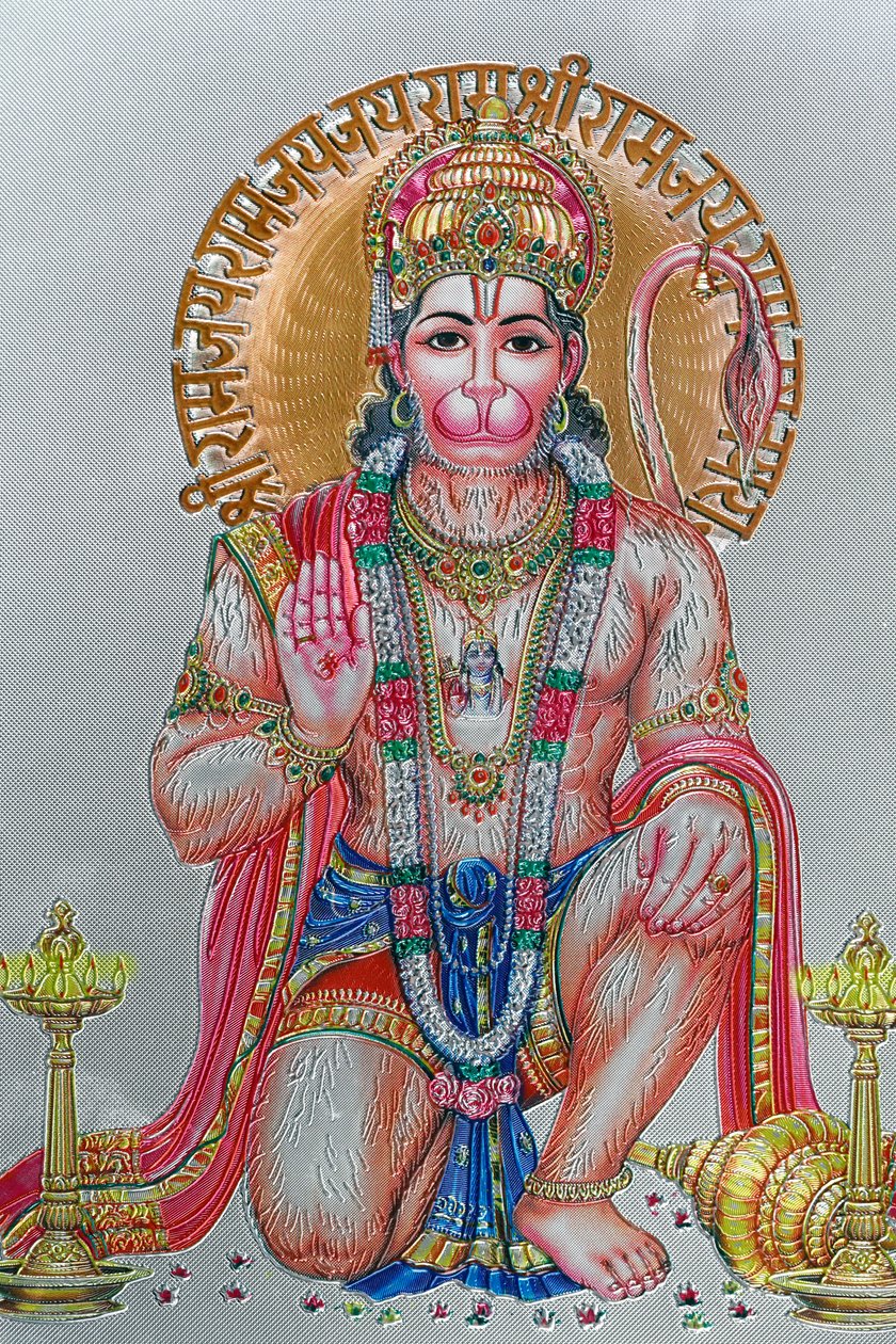 Hanuman, el dios mono en la mitología hindú. de . .