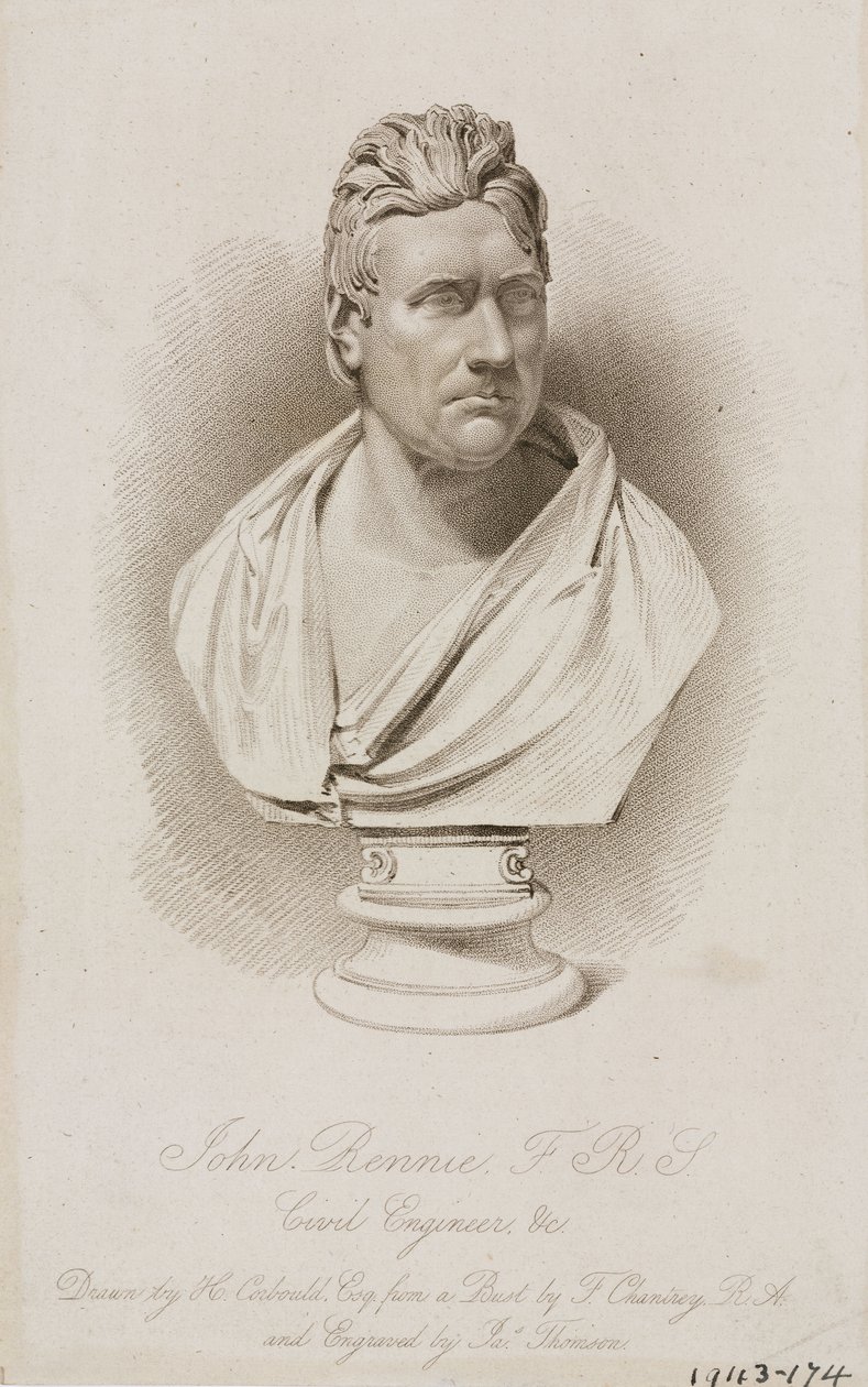 John Rennie, ingeniero civil escocés, c 1810s de Frederick (attr. to) Barnard