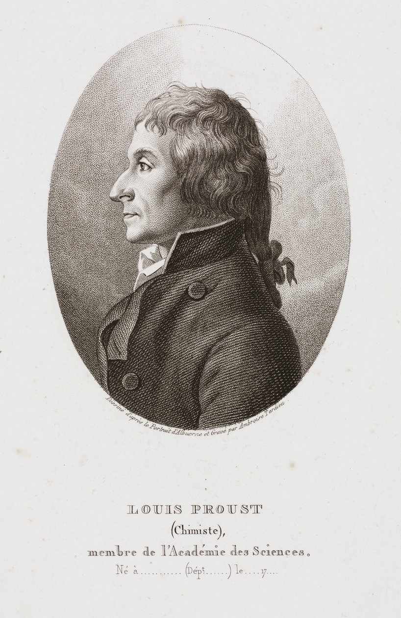 Joseph Louis Proust, químico francés, c 1795 de Frederick (attr. to) Barnard