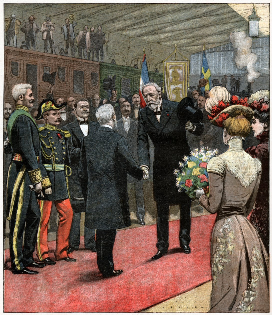 Oscar II de Suecia en París de . .