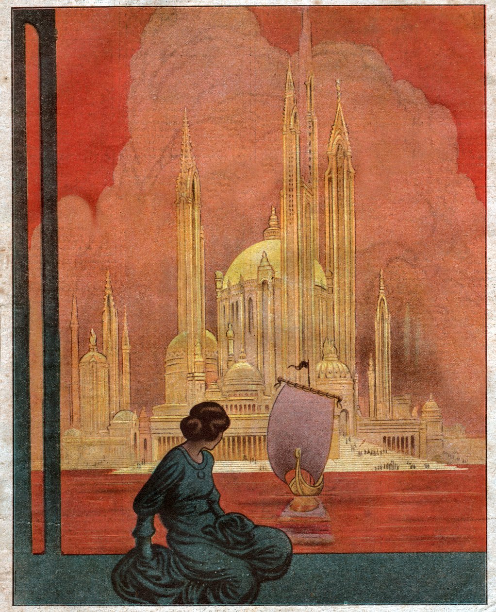 Panorama de una ciudad utópica. 1922 (ilustración) de . .