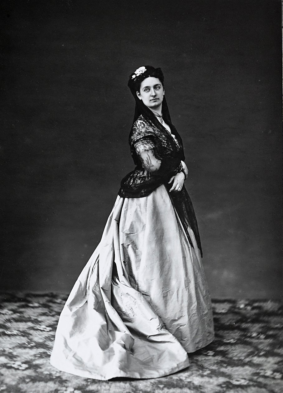 Retrato de una mujer con chal de Henry Charles Fehr