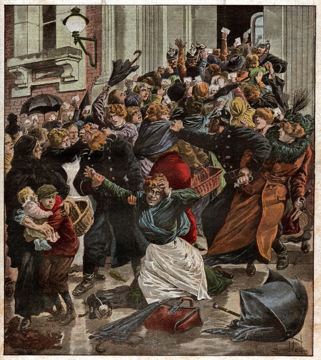 Racionamiento en Berlín de Ferdinand Georg Waldmuller