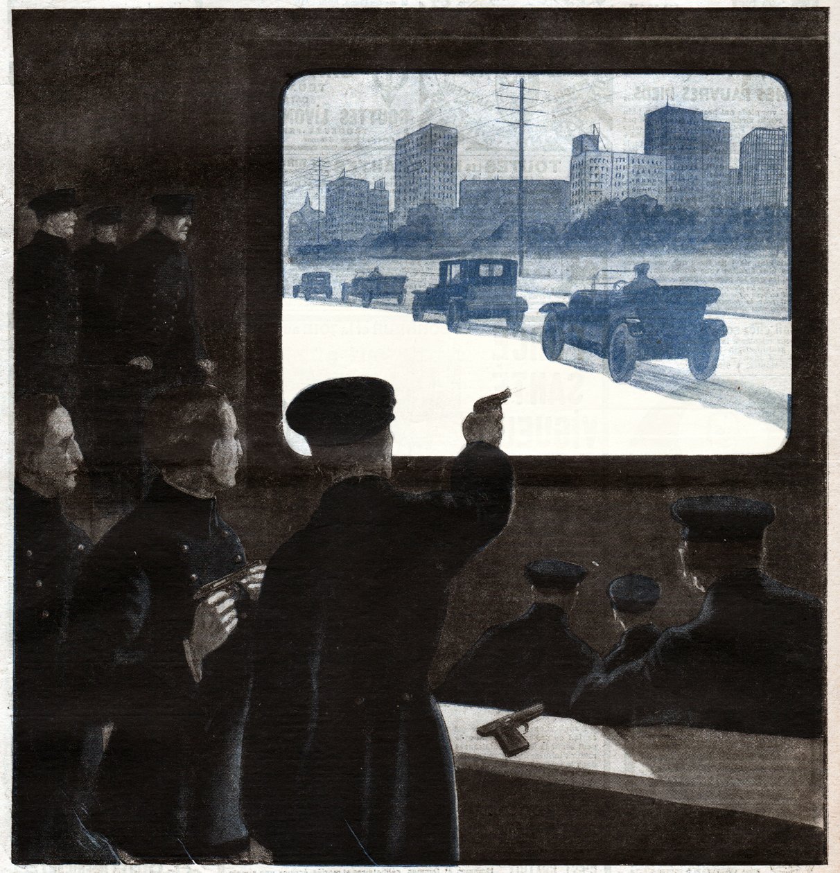 Entrenamiento de tiro de policías de Ferdinand Georg Waldmuller