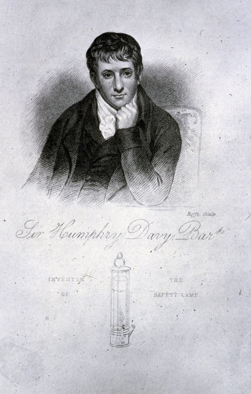 Sir Humphry Davy, químico de Frederick (attr. to) Barnard