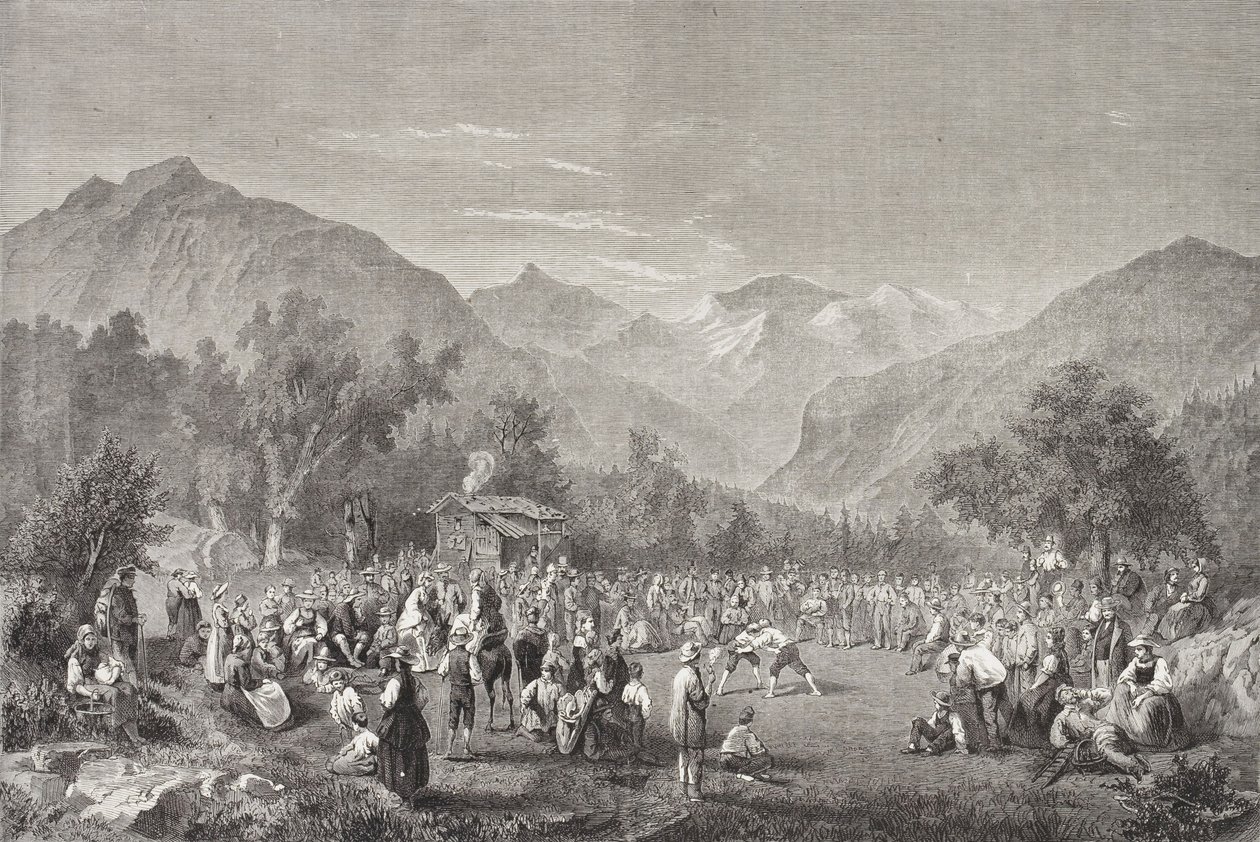 Suiza Unspunnenfest de Frederick (attr. to) Barnard