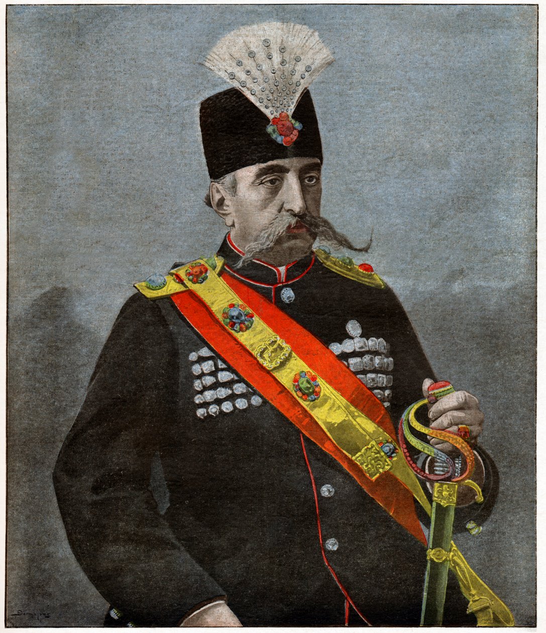 El Shah Mozaffar ad Din de . .