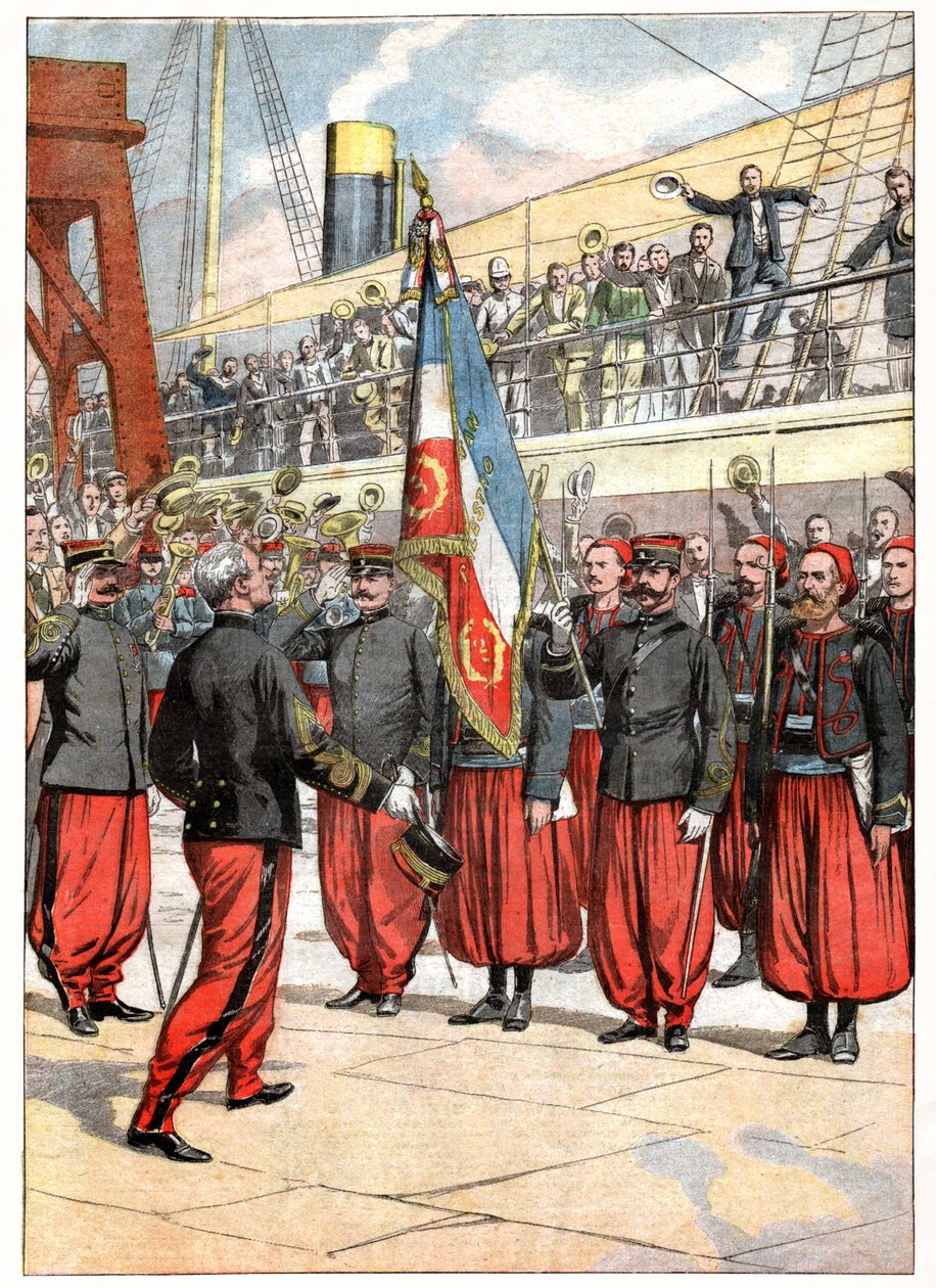 El Tercer Regimiento de Zuavos en Marsella de . .