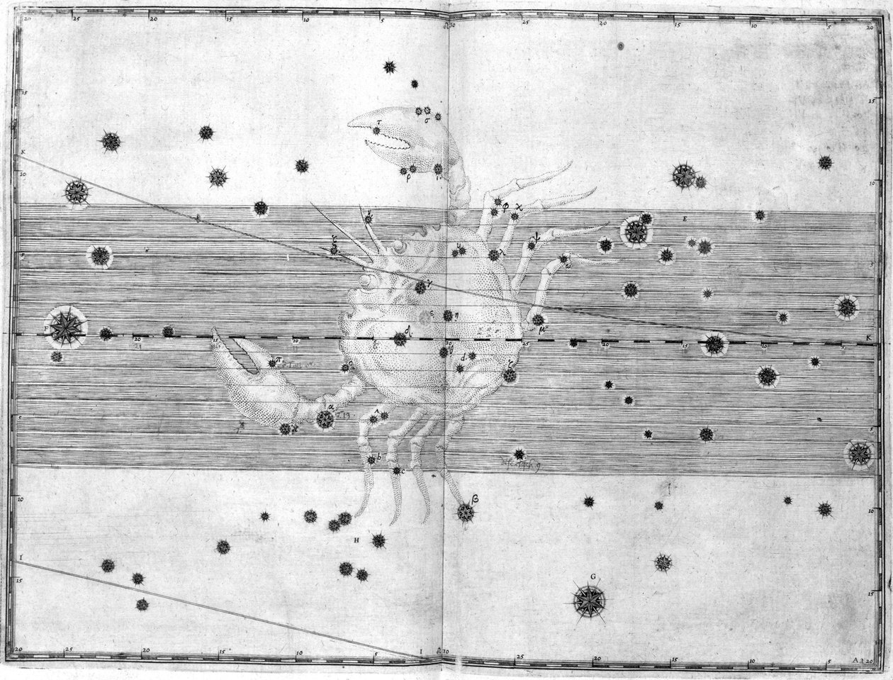 La constelación de Cáncer de Frederick (attr. to) Barnard