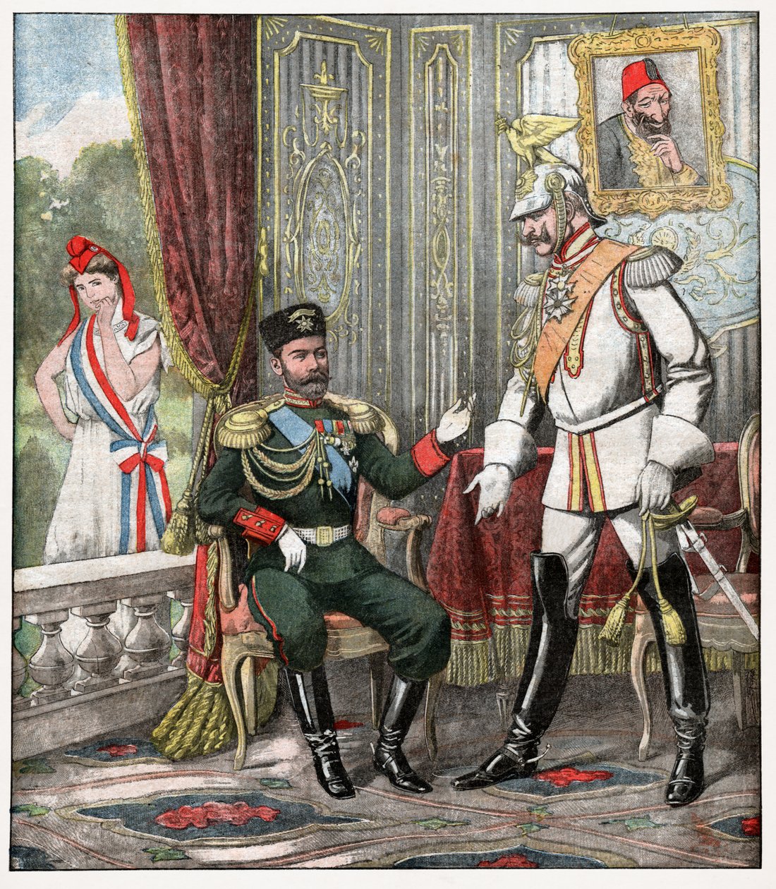Guillermo II y Nicolás II de . .