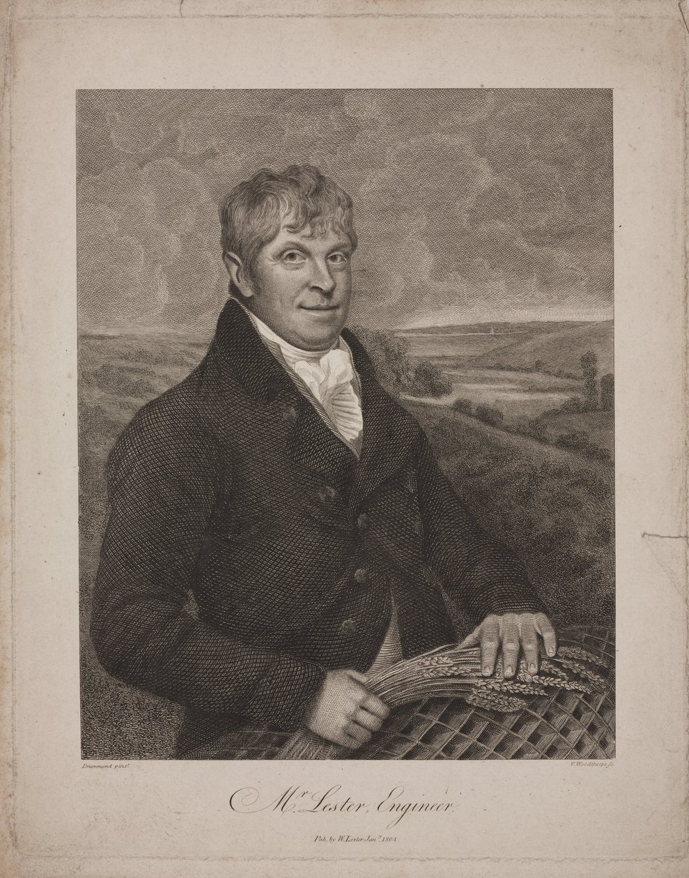 William Lester, ingeniero británico de Frederick (attr. to) Barnard
