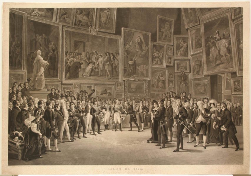 Salón de 1824 de after Francois Joseph Heim