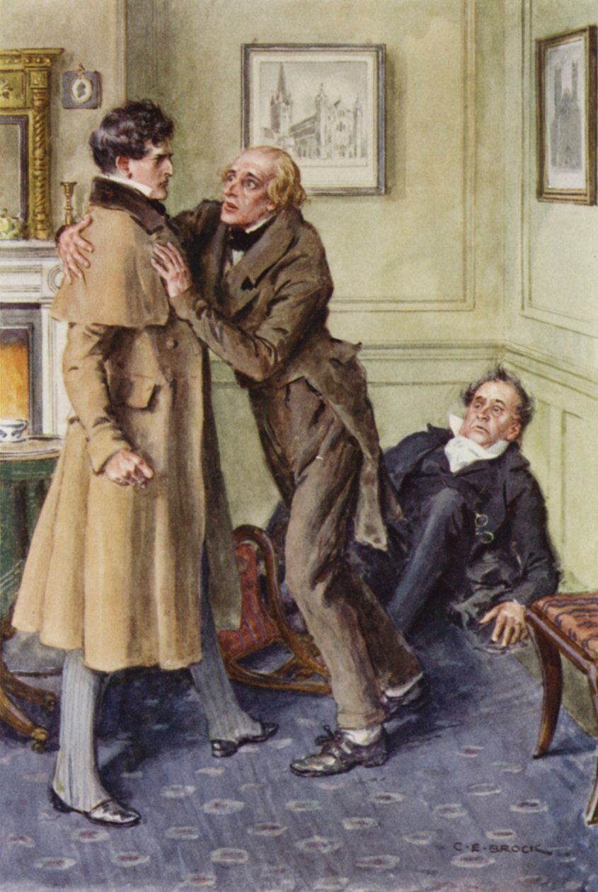 Ilustración para Martin Chuzzlewit de after Charles Edmund Brock