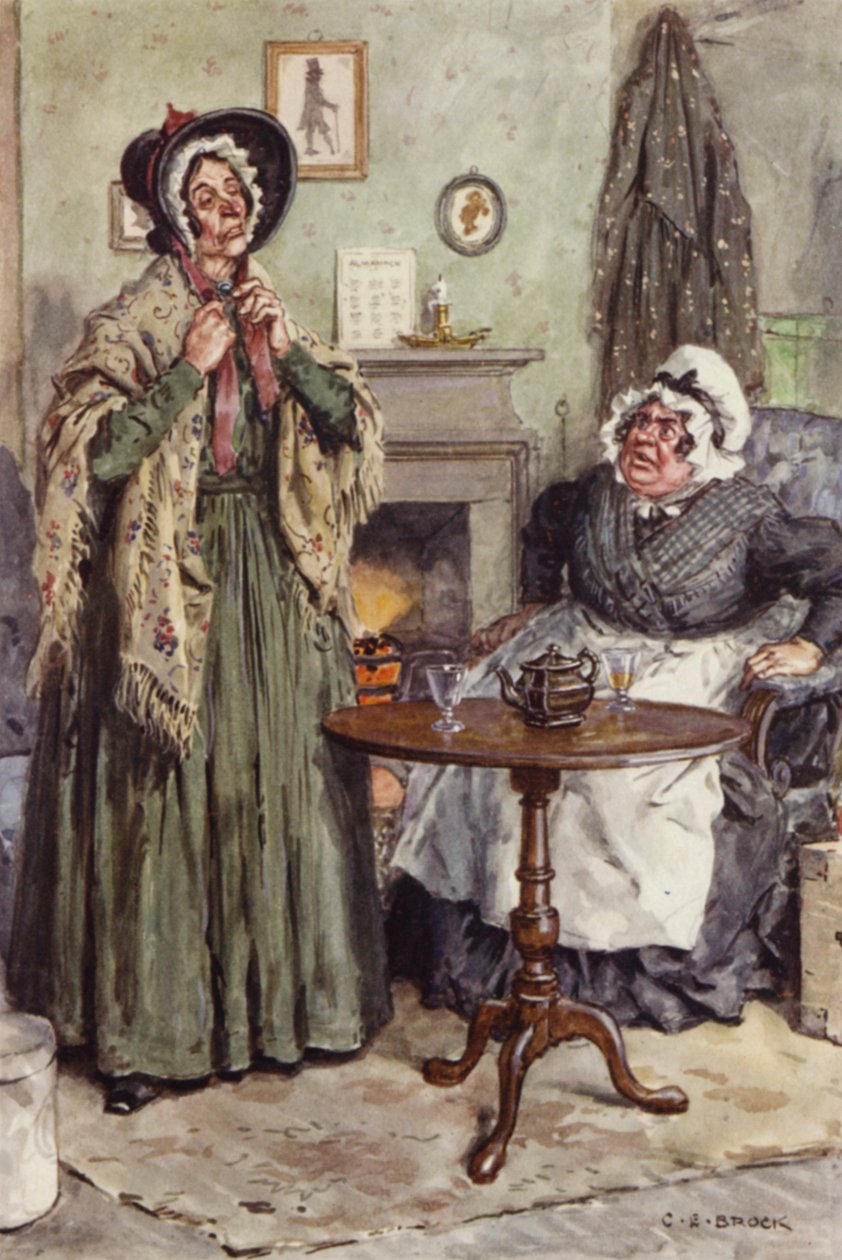 Ilustración para Martin Chuzzlewit de after Charles Edmund Brock