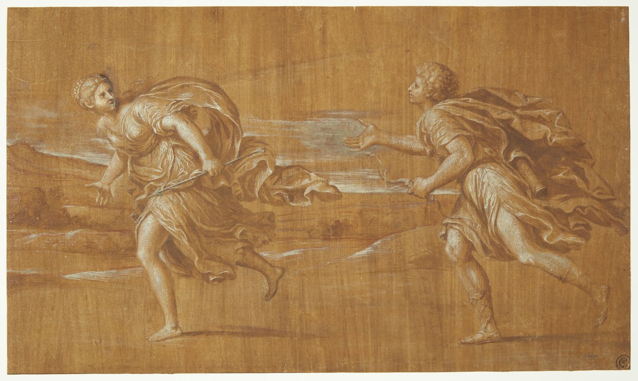 Apolo persigue a Dafne de after Francesco Albani