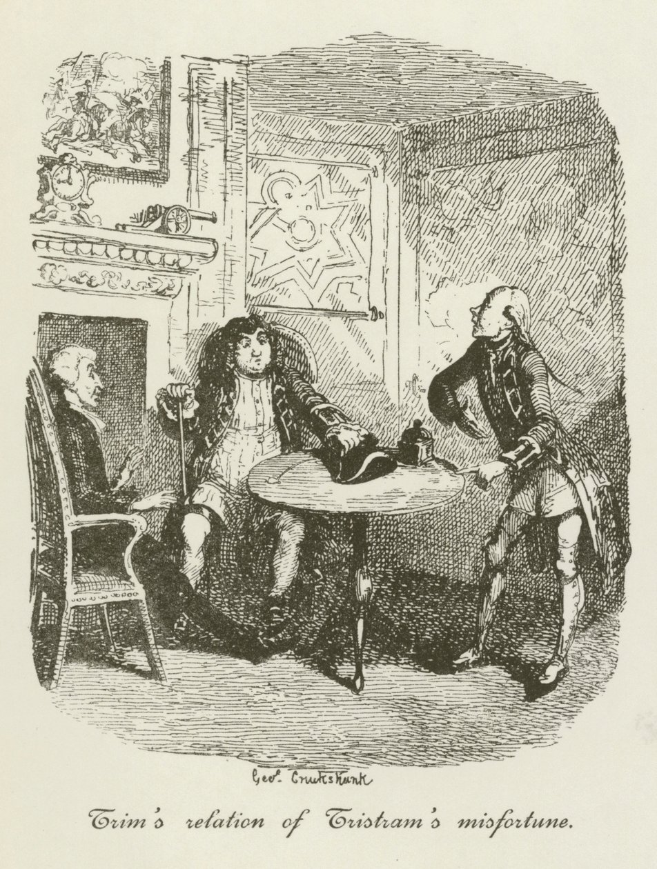 Ilustración de Tristram Shandy de after George Cruikshank