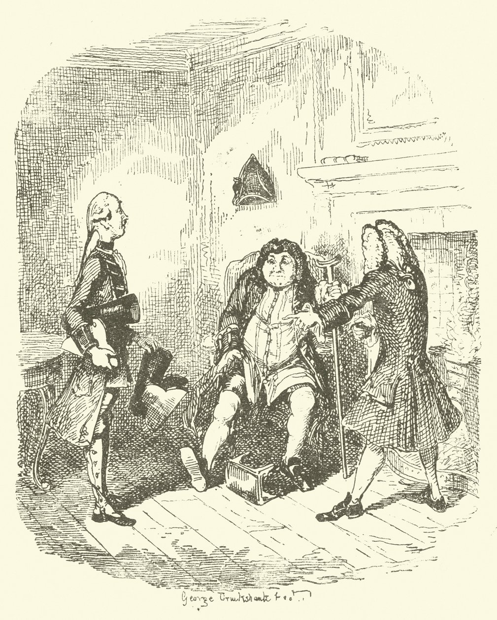 Ilustración para Tristram Shandy de after George Cruikshank