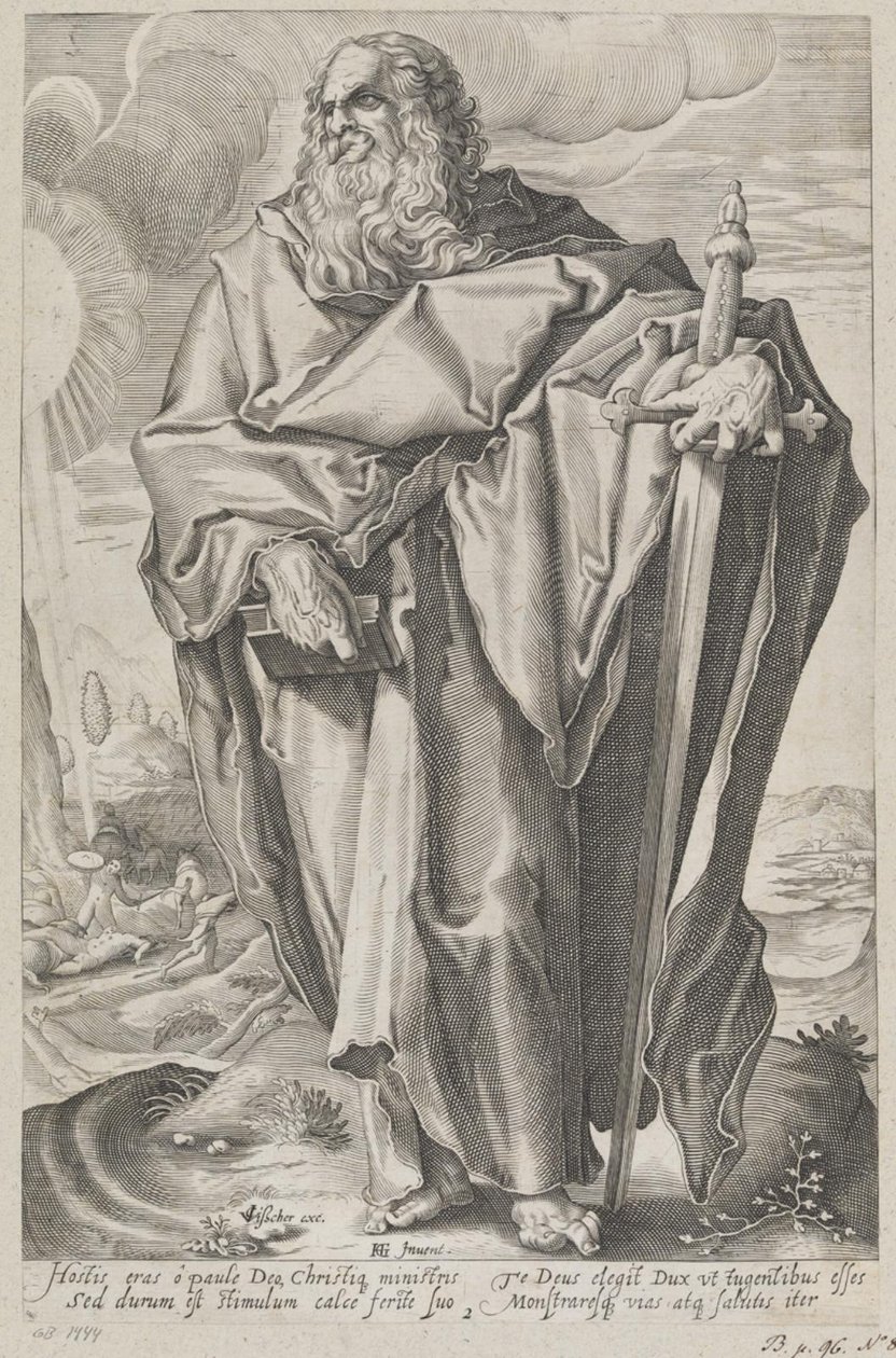 San Pablo de after Hendrick Goltzius