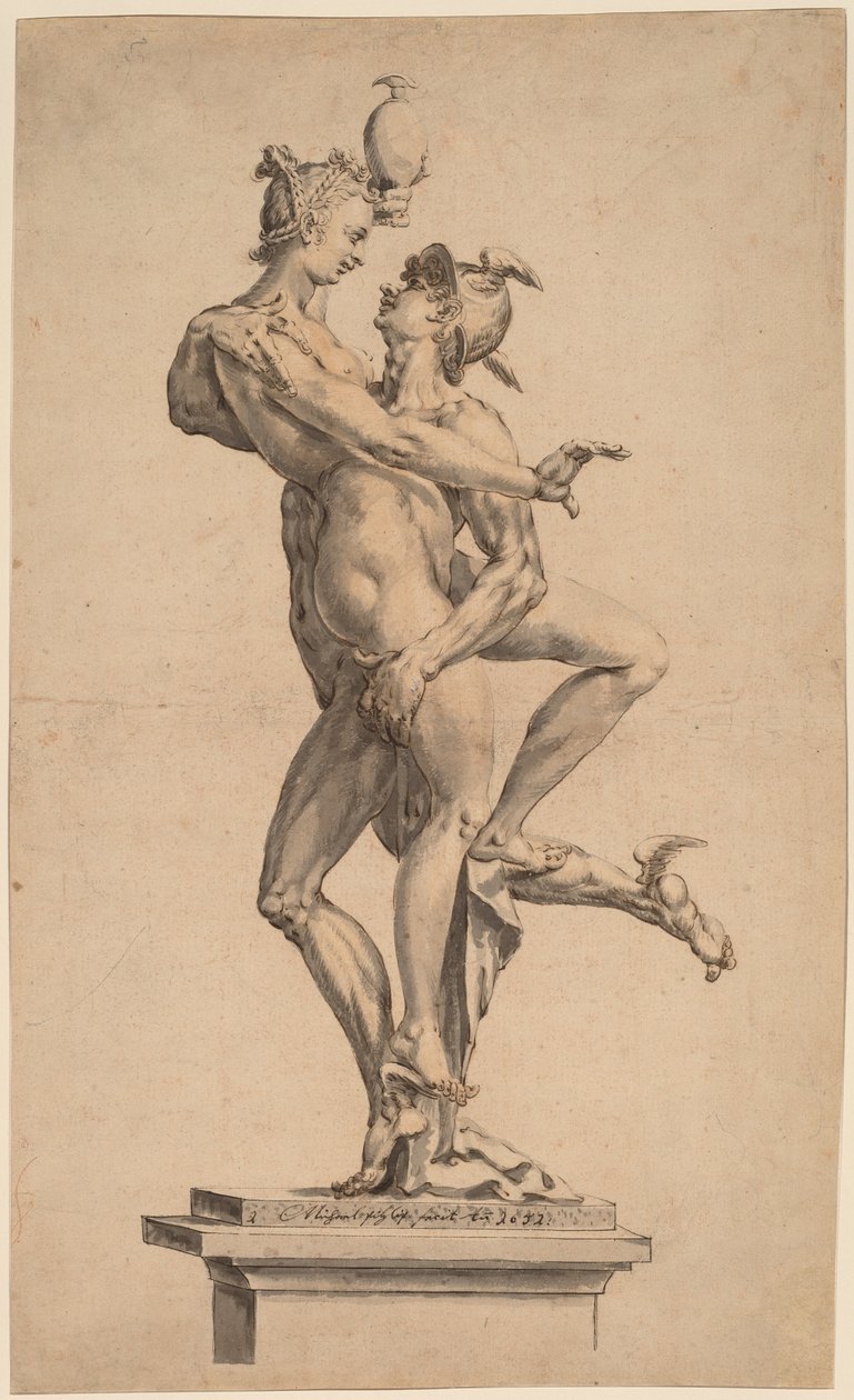 Mercurio Raptando a Psique de after Jan Muller Michael Philip I
