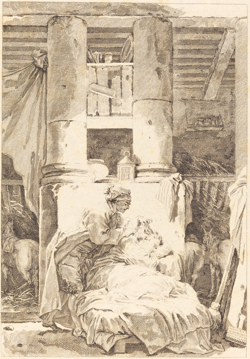 El arriero de after Jean Honoré Fragonard