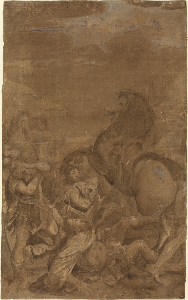 La conversión de San Pablo de after Lodovico Carracci
