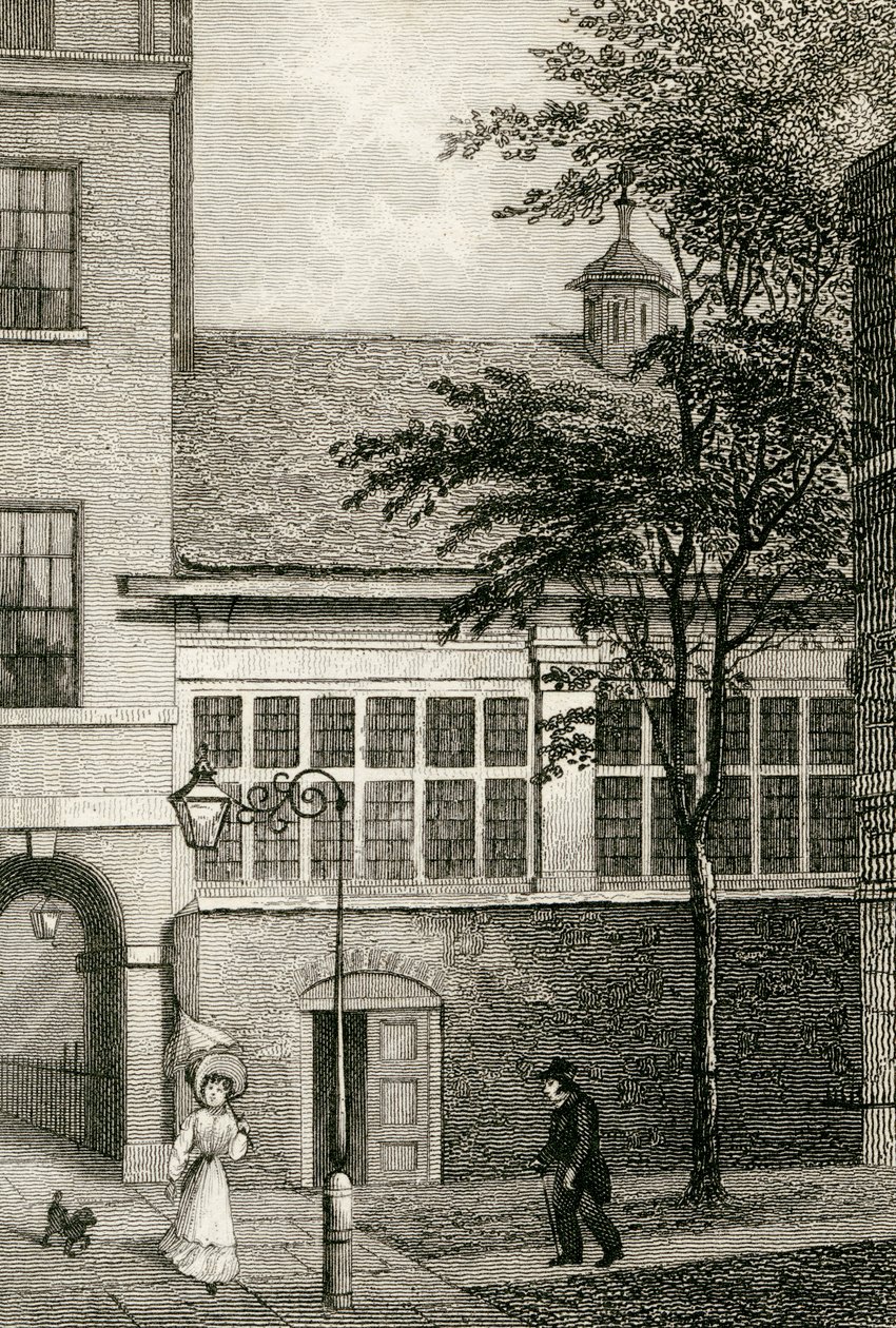 Barnards Inn Hall, 1830 de Thomas Hosmer after Shepherd