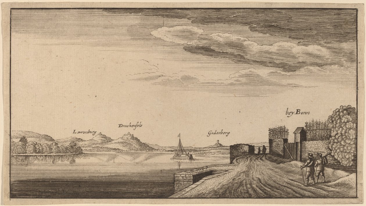 Vista de Lewenberg de after Wenceslaus Hollar