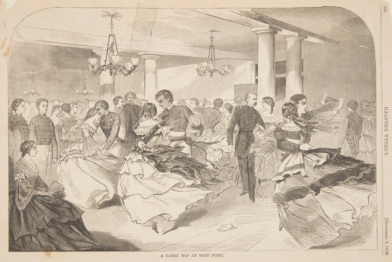 Un baile de cadetes en West Point de after Winslow Homer