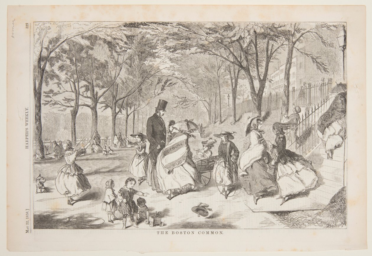 El Boston Common de after Winslow Homer