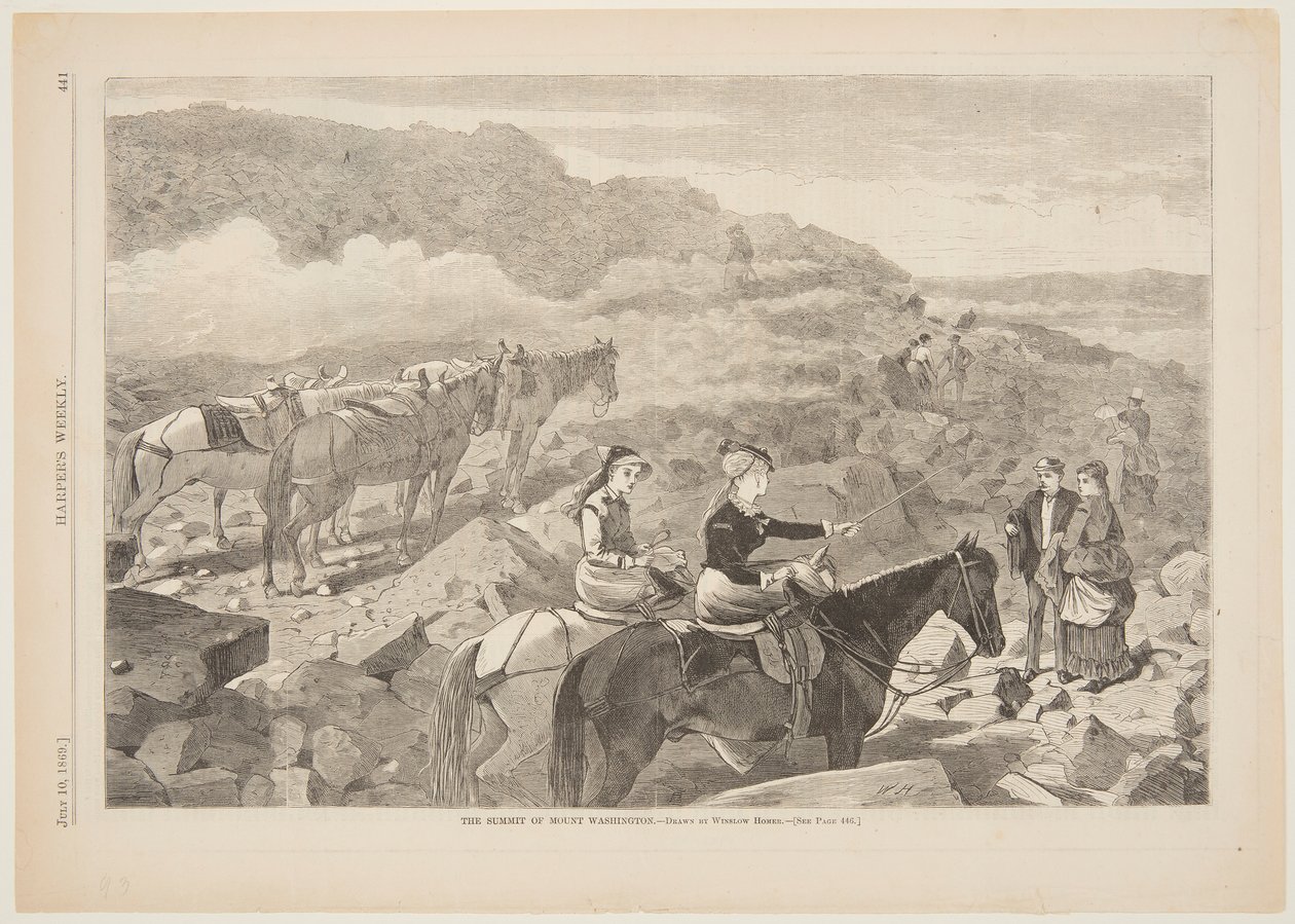 La cumbre del Monte Washington de after Winslow Homer