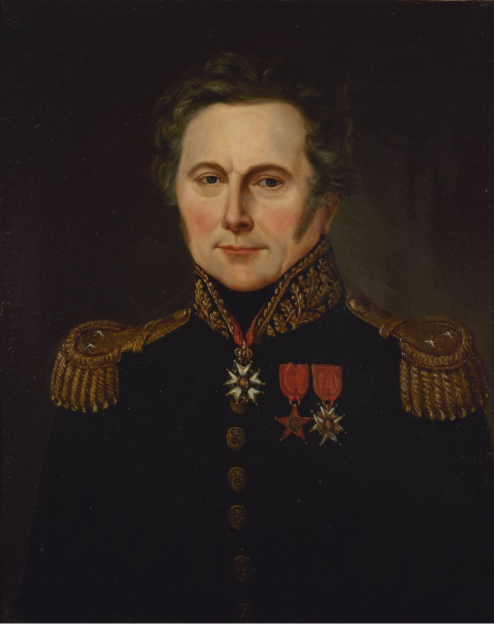 Francés: Portrait du général Louis Hugo (1777-1843) de anonymous 