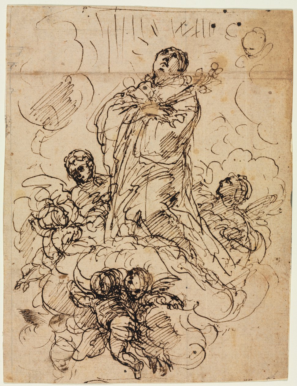 Apotheosis of a Saint de attributed to Antonio Domenico Gabbiani