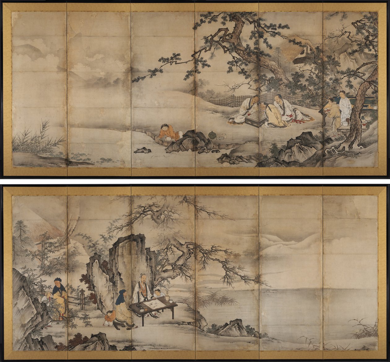 The Four Accomplishments de attributed to Kano Shōei
