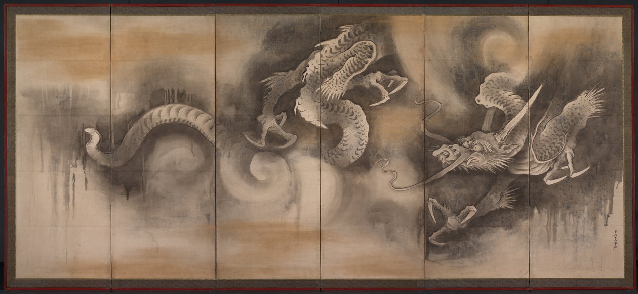 Dragon de attributed to Soga Nichokuan