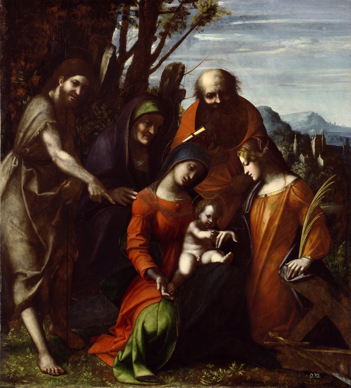 El Matrimonio Místico de Santa Catalina, 1510-14 de Antonio da Correggio