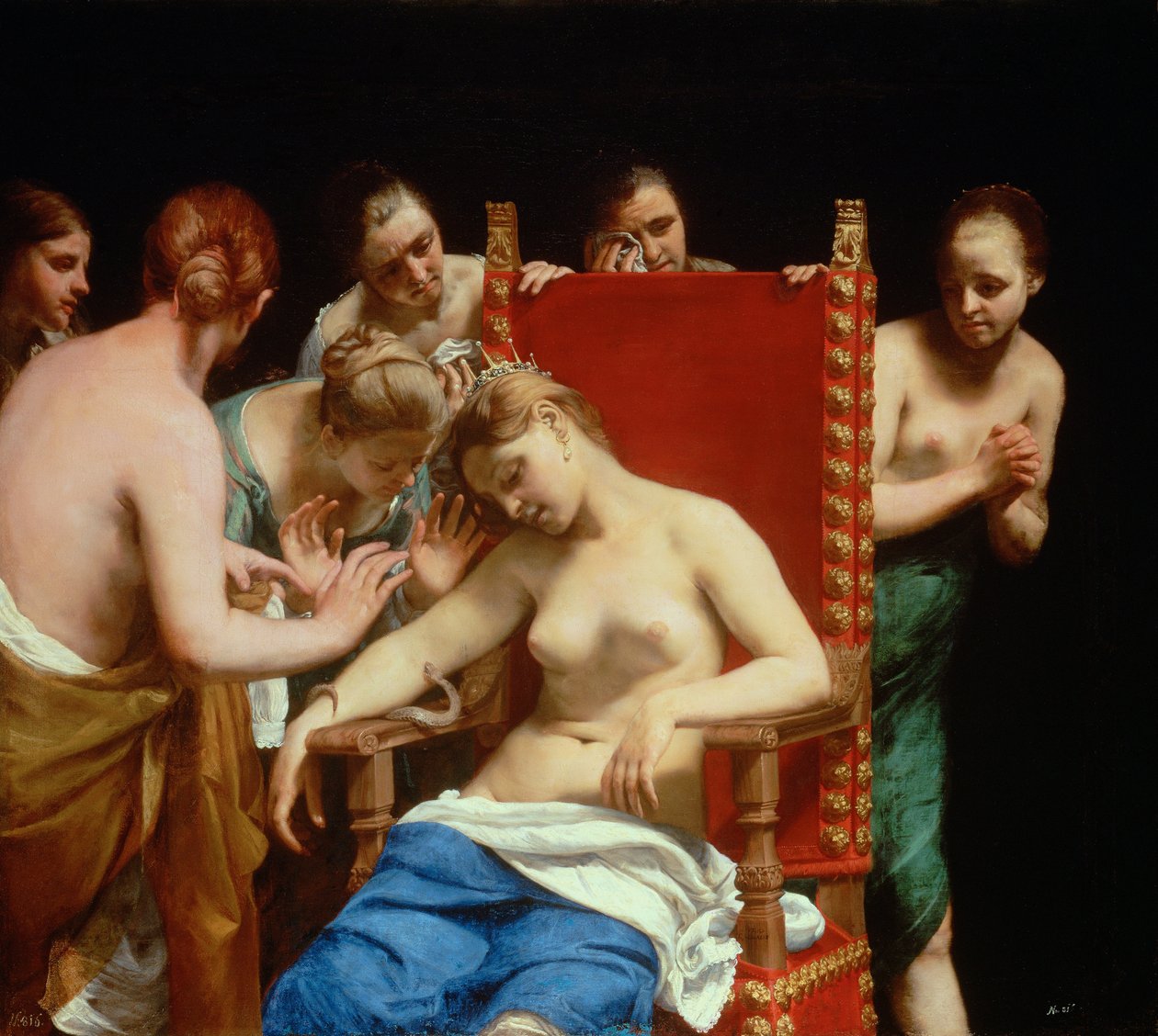 La muerte de Cleopatra de called Guido Canlassi Guido Cagnacci