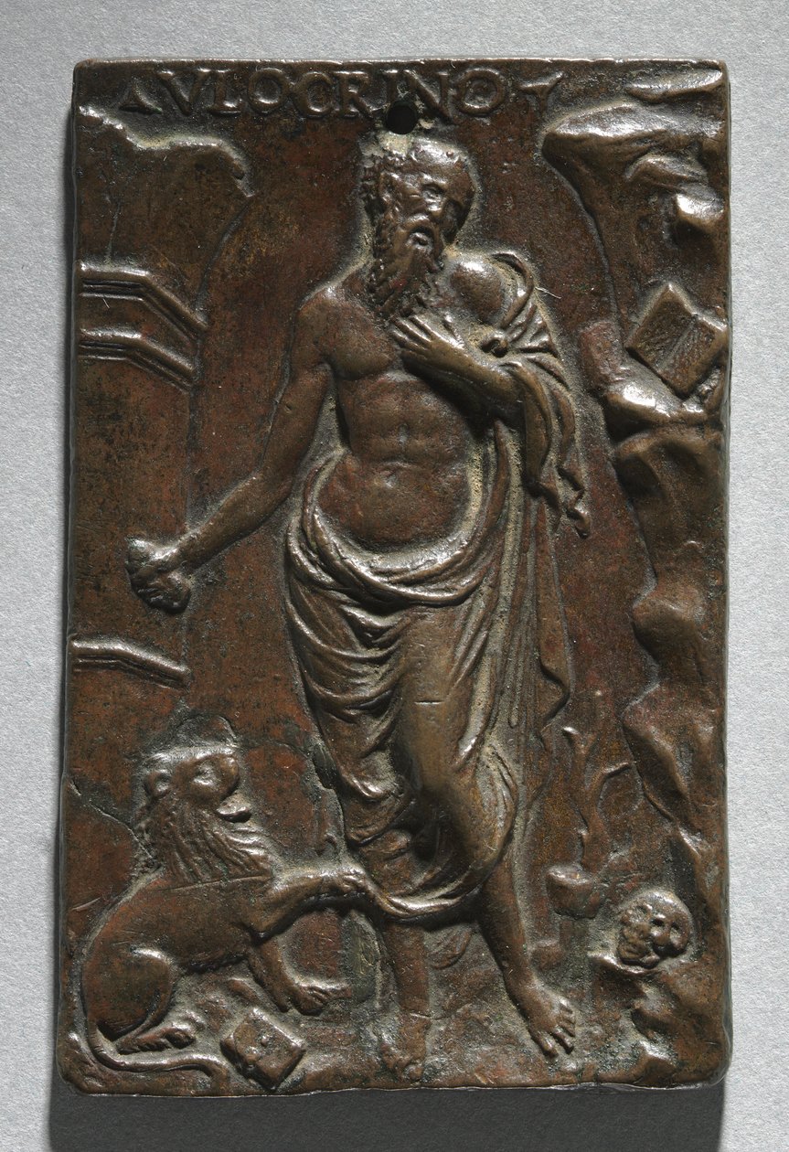 Saint Jerome de cast after a model by Ulocrino