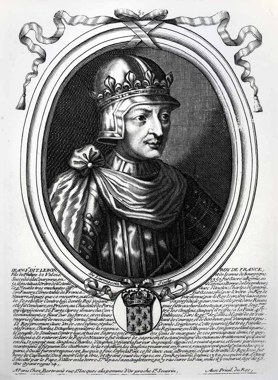 Juan II el Bueno (1319-64) Rey de Francia, de 