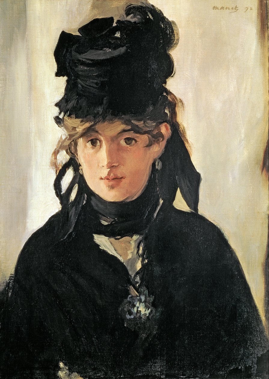 Berthe Morisot con un ramo de violetas, 1872 de Édouard Manet