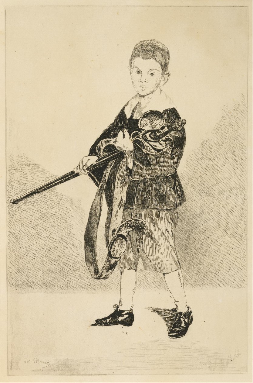 Niño con la espada de Édouard Manet