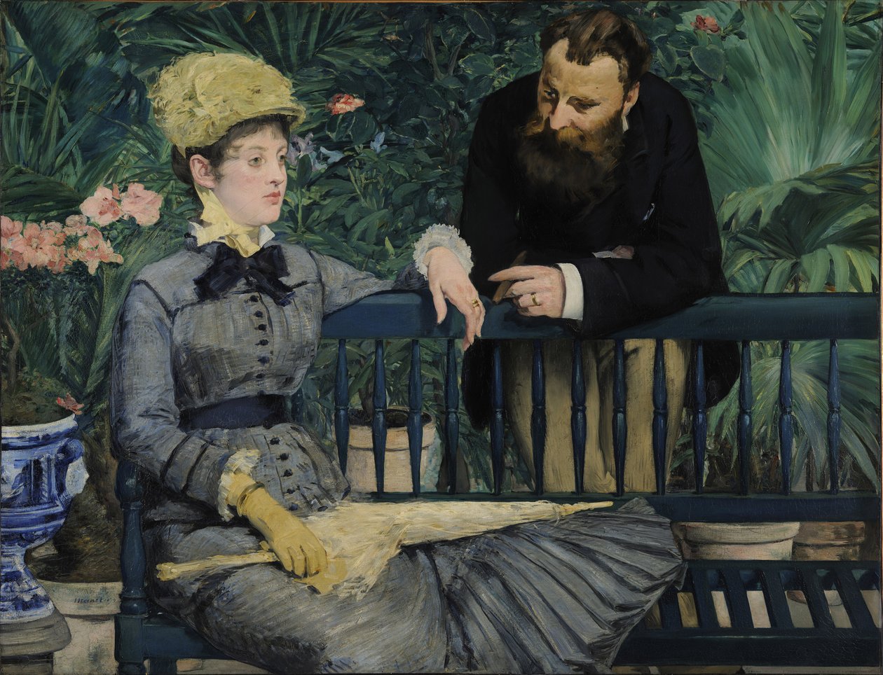 En el invernadero de Édouard Manet