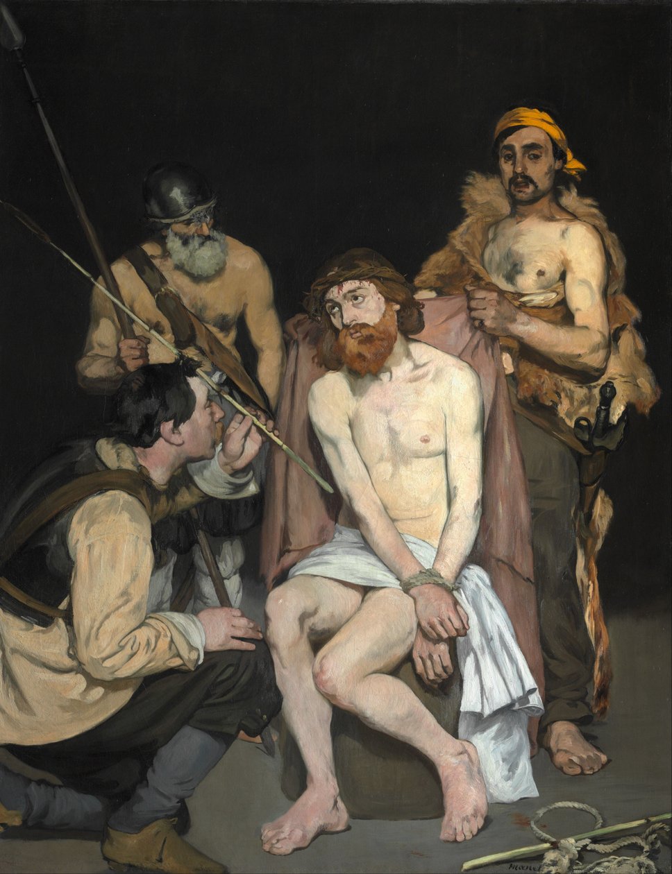 Jesús Burlado por los Soldados de Édouard Manet